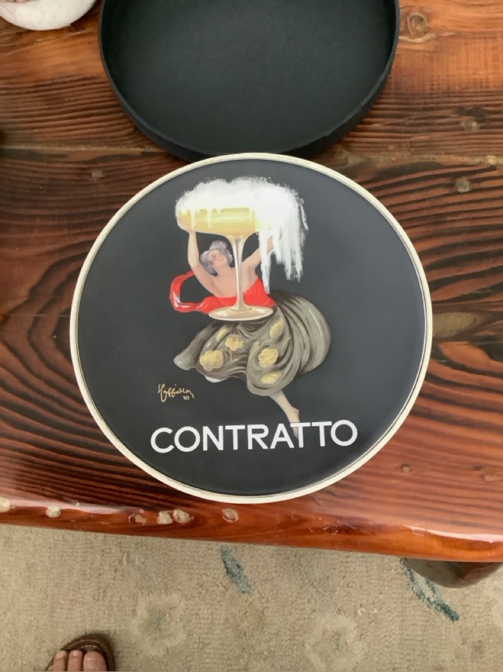 Pottery Barn 4 BUBBLY COCKTAIL PLATES